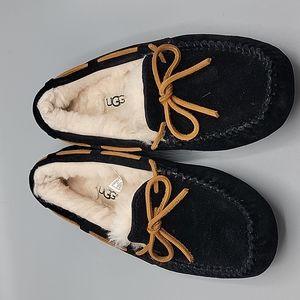 UGG Dakota Black Suede Slippers 5